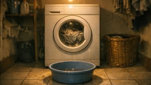 Elle lance sa machine un dimanche soir et l'eau ne s'évacue plus : le vendeur lui tend le numéro du fabricant et lui souhaite bonne chance