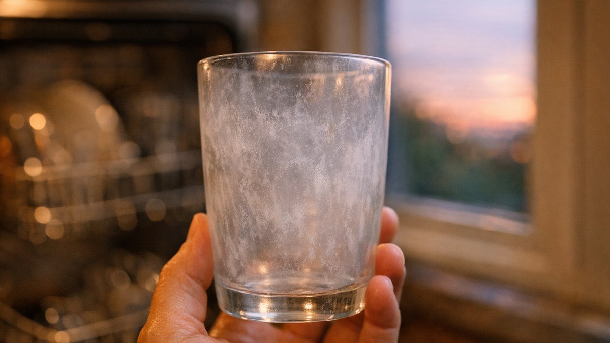 Elle lance son lave-vaisselle en programme rapide chaque soir à Caen : trois semaines plus tard, un voile blanc recouvre tous ses verres