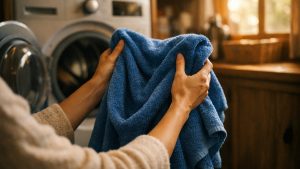 Elle lave toutes ses serviettes à 30 °C depuis deux ans pour économiser : depuis l'été, le linge propre sent le mouillé dès la sortie