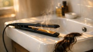 Elle lisse ses cheveux chaque matin à 230 degrés avant Lille : en octobre, ses pointes cassent et blanchissent au bout de chaque mèche