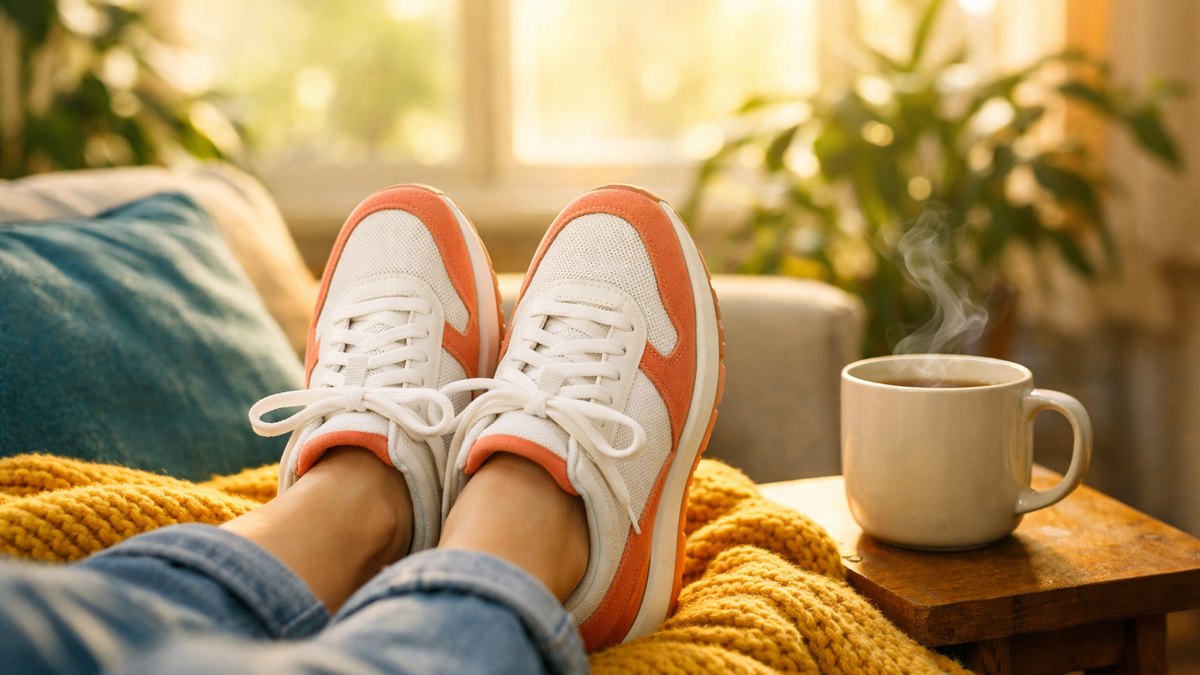 Elle marche trente minutes chaque matin depuis le 1er octobre : le vingt-deuxième jour, elle reste assise sur son canapé, baskets aux pieds