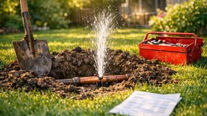 Elle ouvre une facture d'eau de 940 euros pour un trimestre ordinaire : le plombier creuse au fond du jardin et trouve la fuite