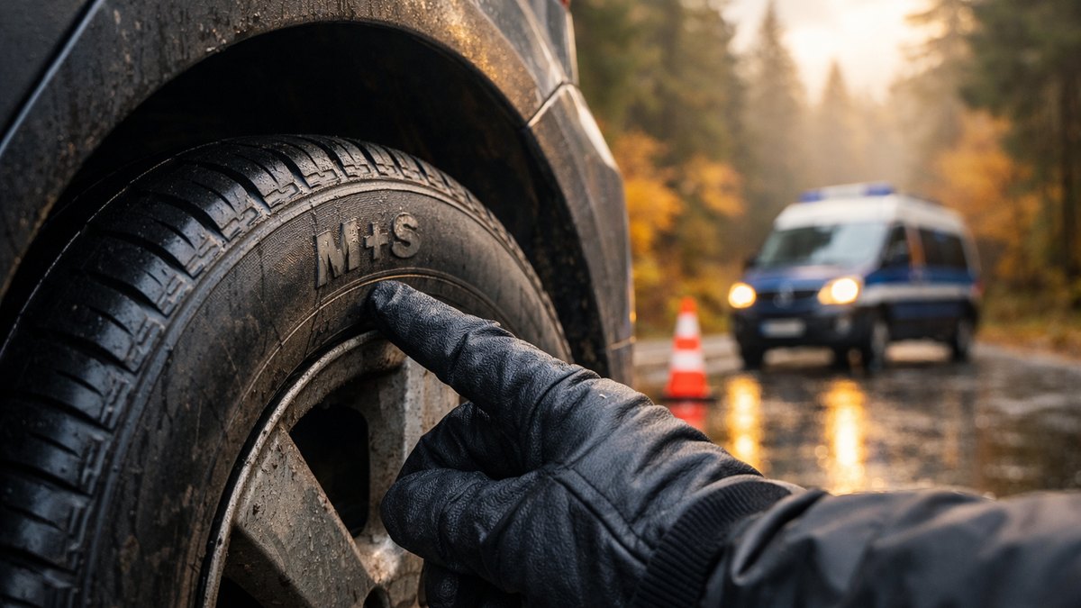 Elle part dans le Jura avec ses pneus M+S de cinq ans : au premier contrôle après la Toussaint, le gendarme lui montre un petit sapin manquant