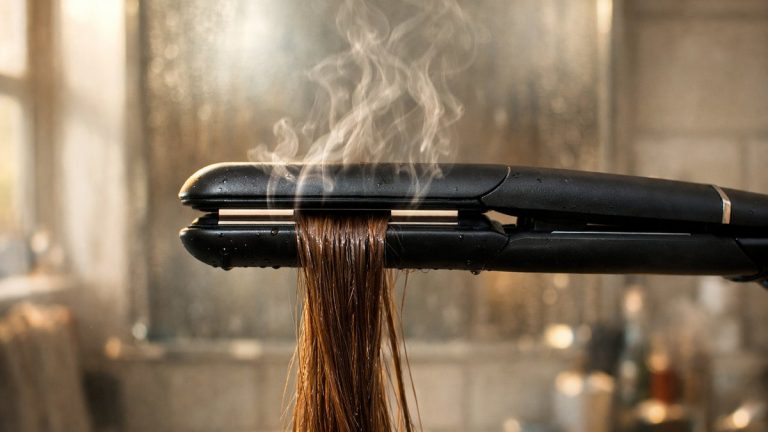 Elle passe son lisseur à 230 °C chaque matin à Grenoble : ses longueurs crépitent sous la plaque et cassent au premier coup de brosse