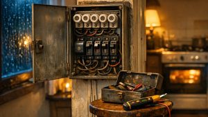 Elle pense que son vieux tableau électrique lâche chaque soir de novembre : l'électricien venu le remplacer repart sans toucher un seul fil