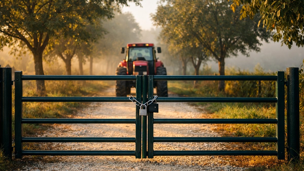 Elle pose un portail fermé à clé au bout de son chemin en Dordogne : le lendemain, l'agriculteur voisin sonne avec un acte notarié et son tracteur