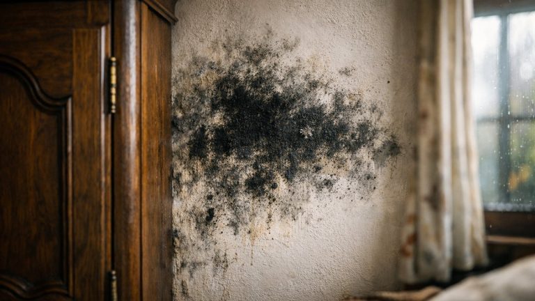 Elle pousse son armoire contre le mur nord de sa chambre à Quimper : en novembre, une tache noire grandit derrière, sans aucune fuite