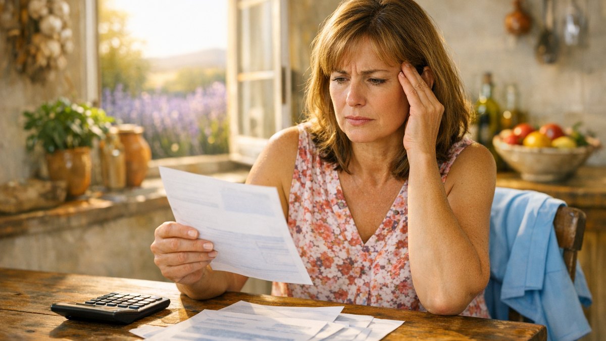 Elle quitte son poste d'aide-soignante près d'Avignon en juin : en octobre, sa pension subit encore le taux d'impôt de son ancien salaire