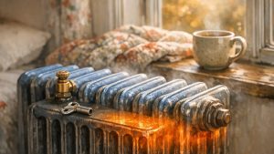 Elle rallume le chauffage de sa maison près de Besançon en octobre : le radiateur de la chambre reste froid en haut, brûlant en bas