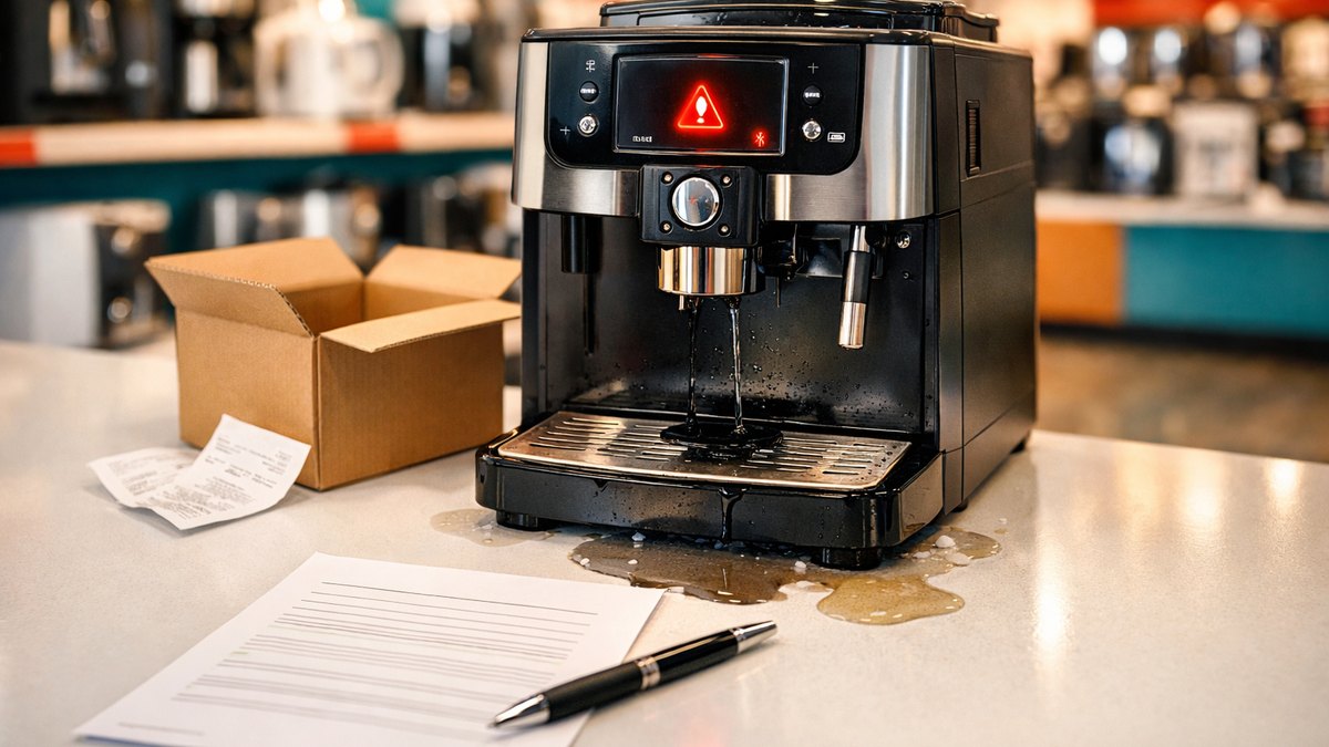 Elle rapporte sa machine à café en panne après vingt mois : le vendeur lui tend aussitôt un contrat d'extension de garantie à 59 euros