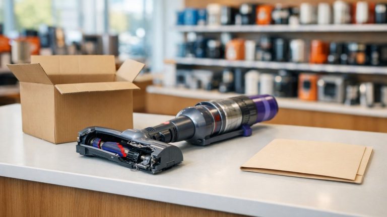 Elle rapporte son aspirateur-balai en panne dans un magasin de Dijon : le vendeur lui tend le numéro du fabricant et referme le dossier