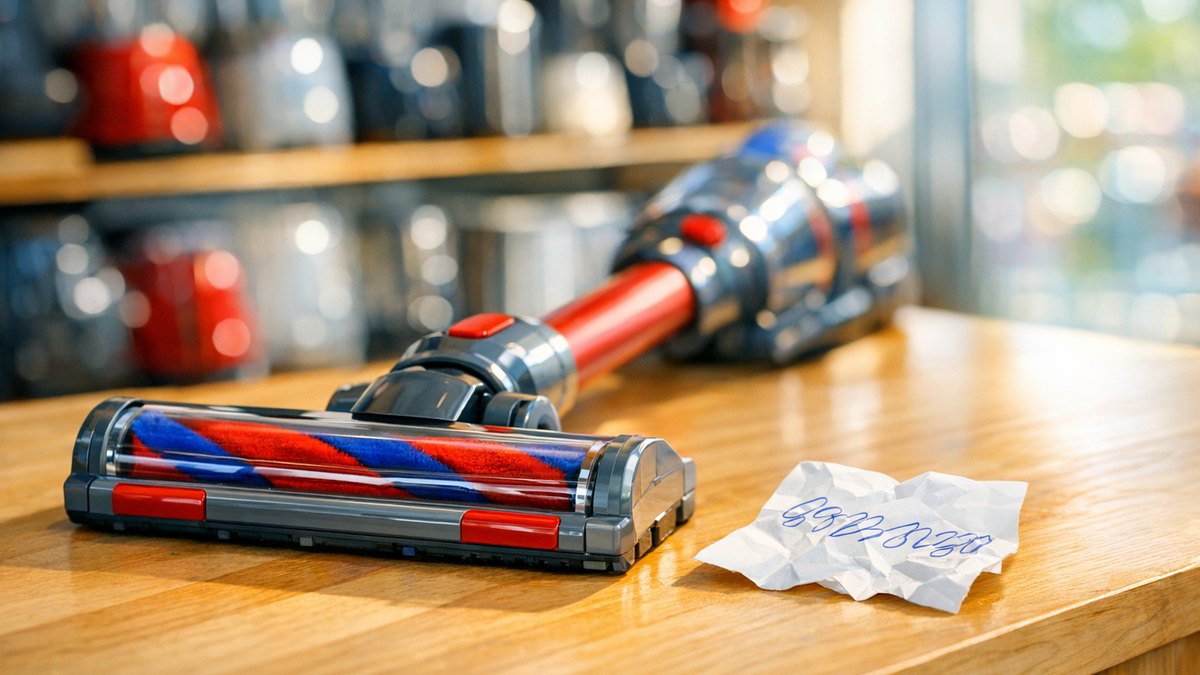 Elle rapporte son aspirateur sans fil en panne au magasin de Dijon : le vendeur lui tend un numéro de téléphone griffonné sur un ticket