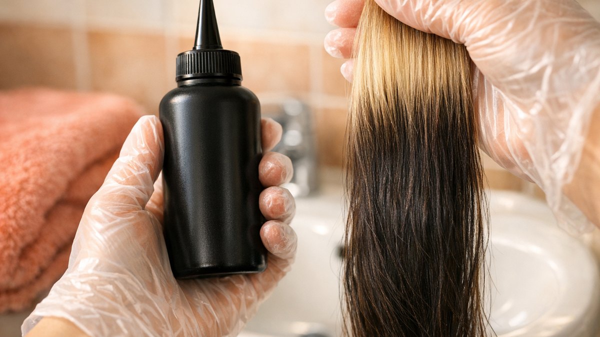 Elle refait sa couleur seule dans sa salle de bains chaque mois depuis cinq ans : ses longueurs sont devenues plus sombres que ses racines