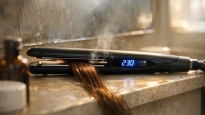 Elle règle son lisseur à 230 °C pour gagner cinq minutes chaque matin : trois mois plus tard, ses pointes se cassent entre ses doigts