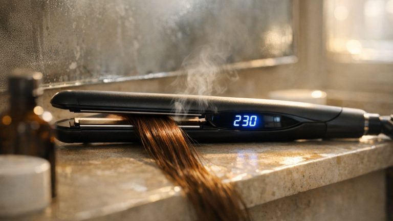Elle règle son lisseur à 230 °C pour gagner cinq minutes chaque matin : trois mois plus tard, ses pointes se cassent entre ses doigts