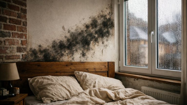 Elle remplace les vieilles fenêtres de son appartement lillois par du double vitrage : au premier hiver, le mur de sa chambre se couvre de taches noires
