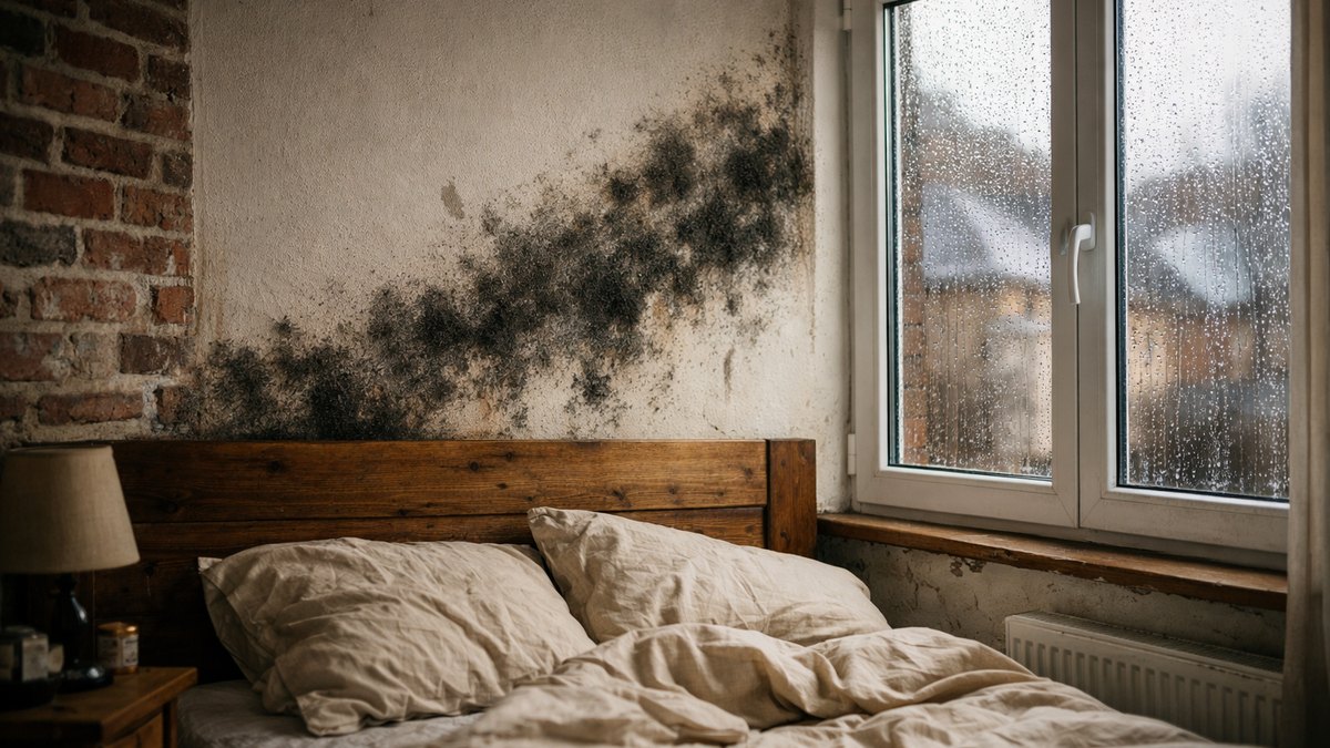 Elle remplace les vieilles fenêtres de son appartement lillois par du double vitrage : au premier hiver, le mur de sa chambre se couvre de taches noires