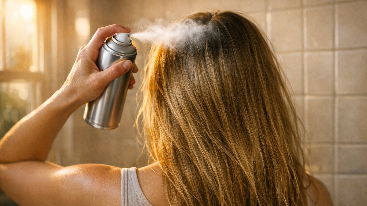 Elle remplace un shampoing sur deux par du shampoing sec pour gagner du temps : en octobre, son cuir chevelu se met à la démanger
