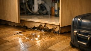 Elle rentre de dix jours en Bretagne et trouve son parquet gondolé : l'assureur lui oppose un délai de cinq jours dépassé