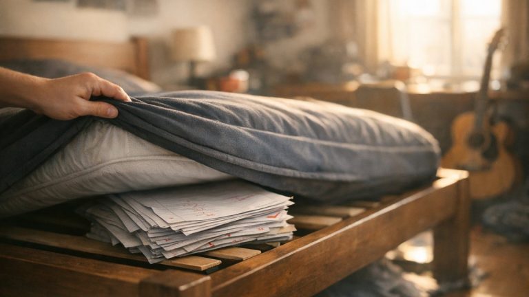 Elle répète à son fils qu'il est tellement intelligent depuis le CP : en troisième, elle trouve ses copies ratées sous le matelas