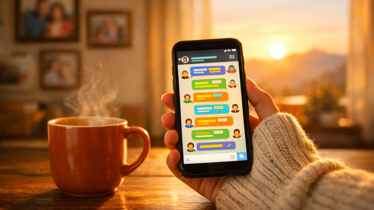 Elle répond toujours la première aux messages du groupe familial : un an plus tard, ses frères ne lui écrivent plus qu'à elle