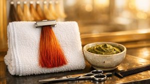 Elle réserve enfin un balayage après dix ans de henné en ligne : la coiffeuse teste une mèche et pose ses ciseaux sans commencer