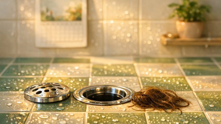 Elle retrouve des poignées de cheveux dans la bonde de sa douche : sa coiffeuse regarde le calendrier accroché au mur et se met à sourire