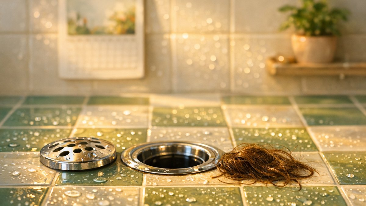 Elle retrouve des poignées de cheveux dans la bonde de sa douche : sa coiffeuse regarde le calendrier accroché au mur et se met à sourire