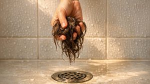 Elle retrouve des poignées de cheveux dans la bonde de sa douche : trois semaines plus tard, elle a déjà dépensé 70 euros en compléments