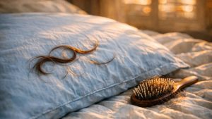 Elle retrouve des poignées de cheveux sur son oreiller chaque matin d'octobre : trois shampooings plus tard, la brosse se remplit toujours autant