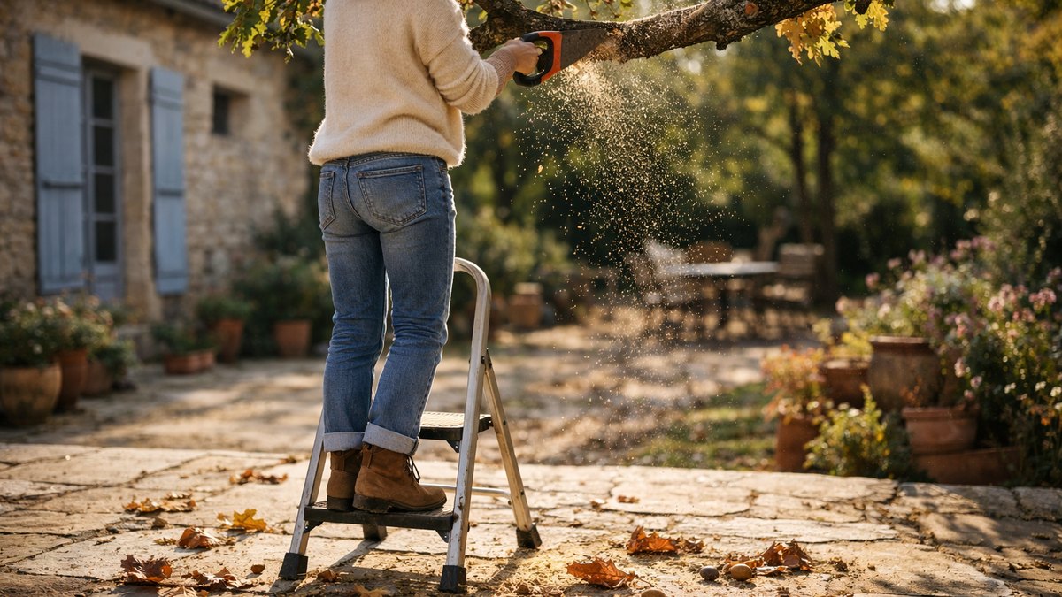 Elle scie les branches du chêne voisin au-dessus de sa terrasse près de Niort : quinze jours plus tard, une lettre recommandée l'attend