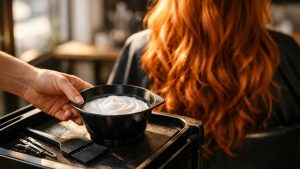 Elle se colore au henné depuis un an à Aix : au salon, le coiffeur repose son bol et refuse les mèches qu'elle réclame