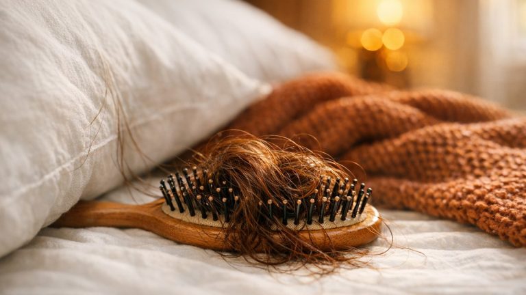 Elle se couche chaque soir les cheveux encore humides à Clermont-Ferrand : en novembre, ses longueurs restent par poignées dans la brosse