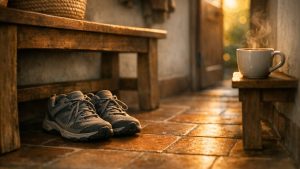 Elle se promet chaque lundi de marcher trente minutes par jour : chaque jeudi, les baskets restent alignées sous le banc de l'entrée