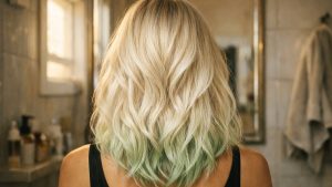 Elle sort de son salon lyonnais avec un balayage platine en novembre : deux séances de piscine plus tard, ses mèches tirent sur le vert