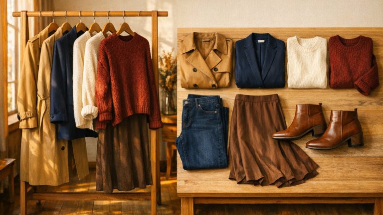 Garde-robe capsule d'automne : 12 pièces bien choisies pour composer 30 tenues différentes sans racheter de vêtements à chaque saison