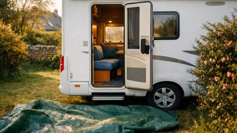 Il bâche son camping-car au fond du jardin près de Vannes : en avril, les coussins sont tachés et l'intérieur sent la cave