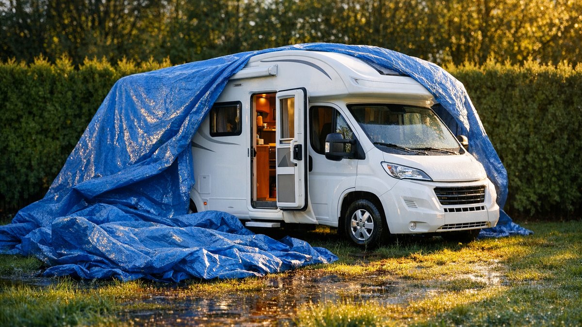 Il bâche son camping-car tout l'hiver au fond du jardin alsacien : en avril, la cellule sent le moisi et les joints ont noirci