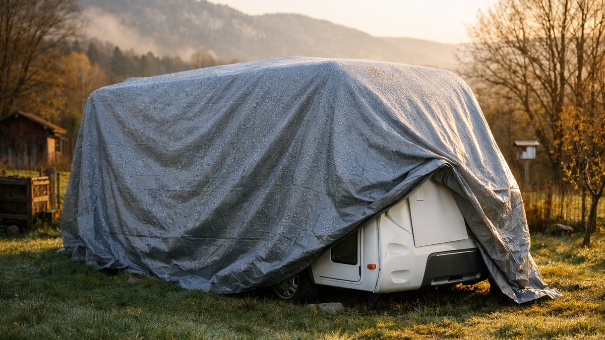 Il bâche son camping-car tout l'hiver dans son jardin du Jura : en avril, l'odeur de moisi le saisit dès qu'il ouvre la porte