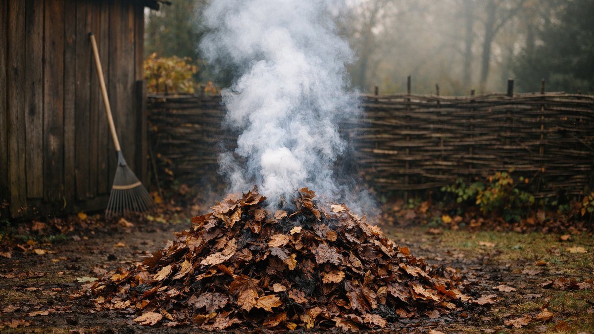 Il brûle ses feuilles mortes au fond du jardin comme son père : une heure plus tard, la police municipale sonne au portail