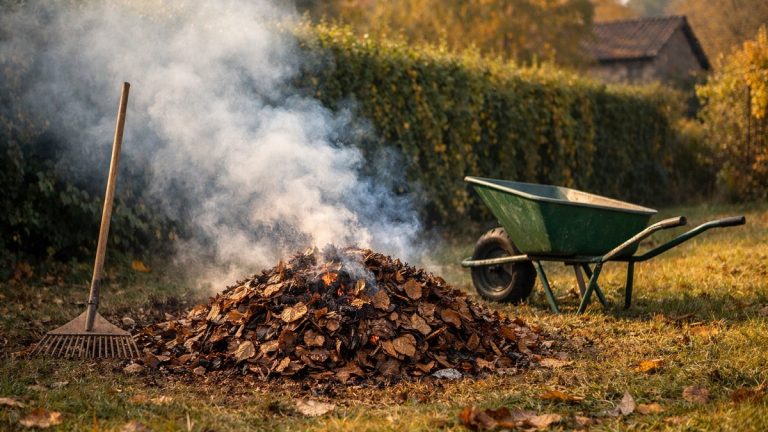 Il brûle ses feuilles mortes au fond du jardin depuis trente ans : cette année, un agent municipal sonne au portail avec un carnet d'amendes