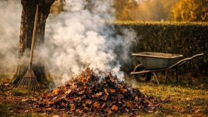 Il brûle ses feuilles mortes un samedi d'octobre près de Bourges : dans l'après-midi, un agent municipal sonne au portail et parle d'amende