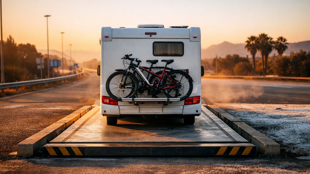 Il charge son camping-car pour passer l'hiver au Portugal avec sa femme : à un contrôle espagnol, la balance affiche 3,8 tonnes