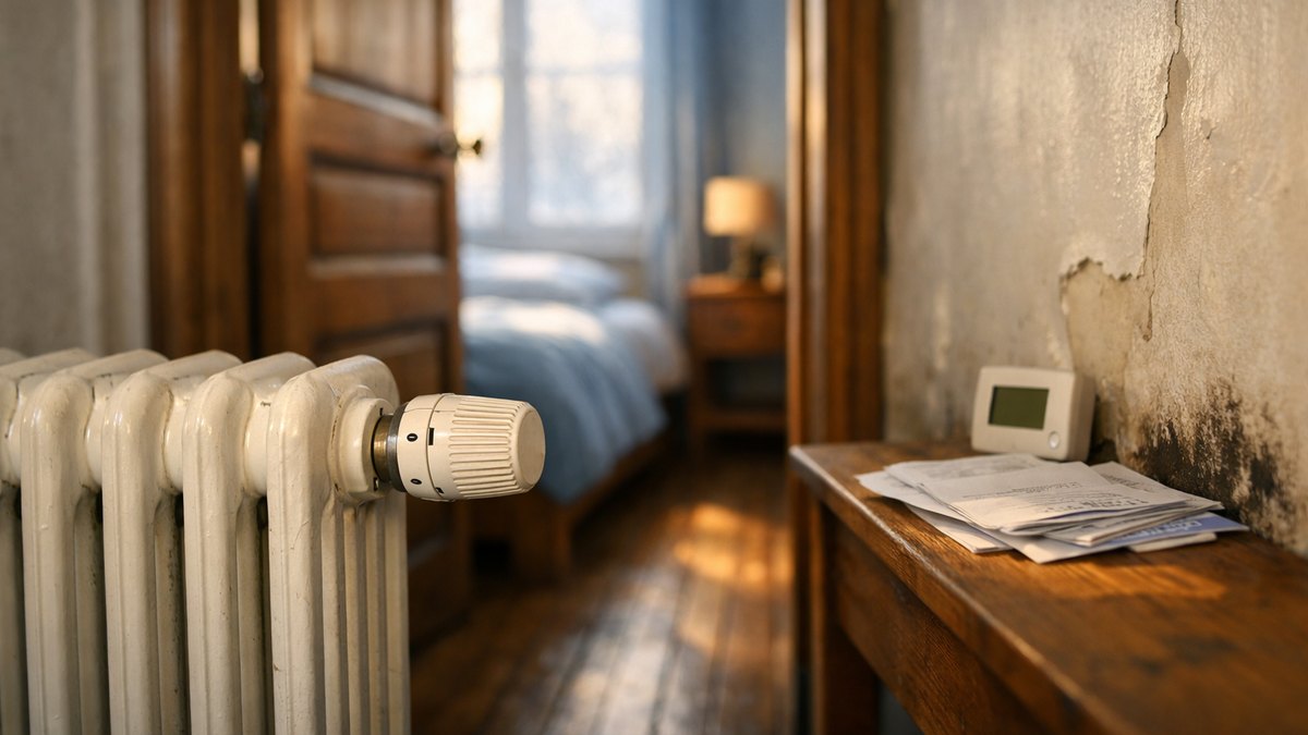 Il coupe le chauffage de deux chambres vides près de Rouen : en janvier, la facture bouge à peine et le couloir sent le moisi