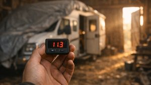 Il coupe tous les circuits de son camping-car avant l'hiver : en mars, la batterie cellule refuse de prendre le moindre ampère