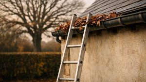 Il demande l'abattage du grand chêne qui bouche sa gouttière chaque automne : le voisin sourit et lui parle d'un arbre de quarante ans
