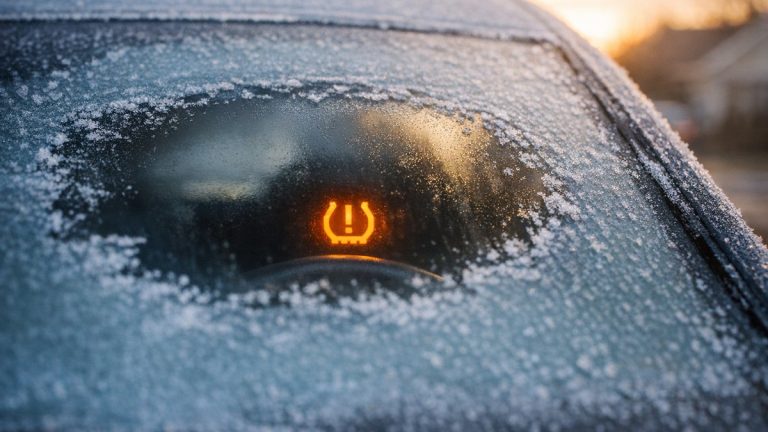 Il démarre sa voiture par un matin à 4 degrés devant sa maison : le voyant des pneus s'allume, et le garagiste ne trouve aucun clou