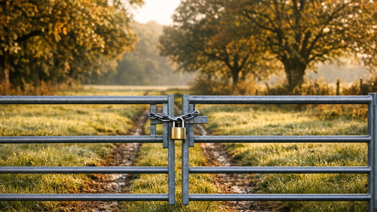Il emprunte le même chemin dans le pré voisin depuis quarante ans : un matin d'octobre, un portail cadenassé lui barre la route