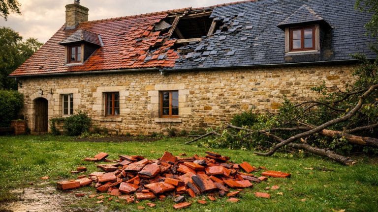 Il entend un fracas sur le toit de sa maison près de Caen : son assureur refuse la garantie tempête pour des rafales jugées trop faibles