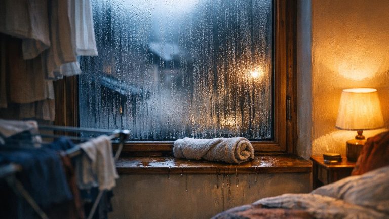 Il étend son linge dans la chambre d'amis pour économiser l'électricité : en novembre, les vitres ruissellent et le papier peint se décolle
